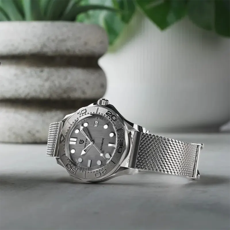 Pagani Design Automatic Silver DIal Men's Watch- PD-1818